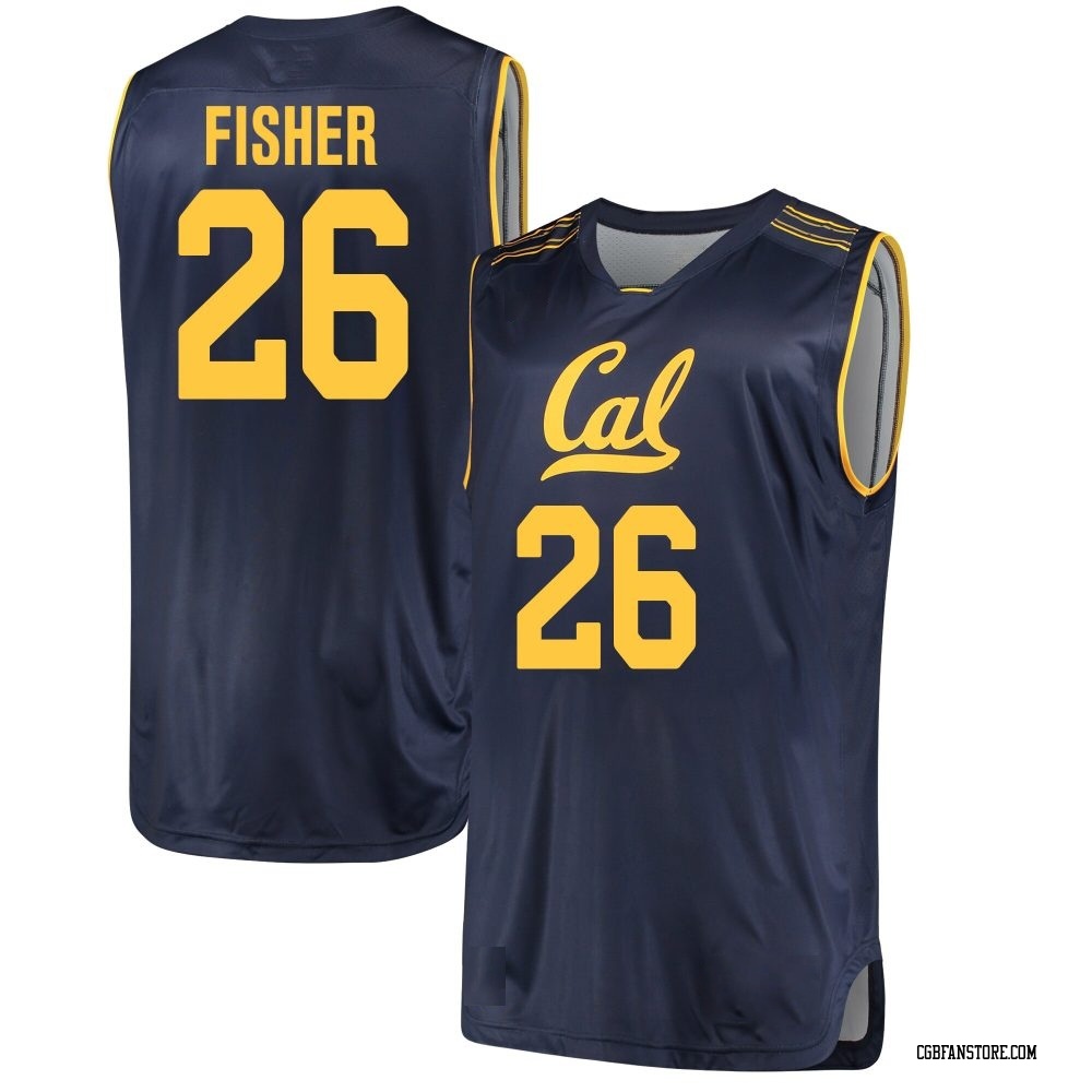 Men's BJ Fisher California Golden Bears Replica Cal Performance Basketball Jersey - Navy