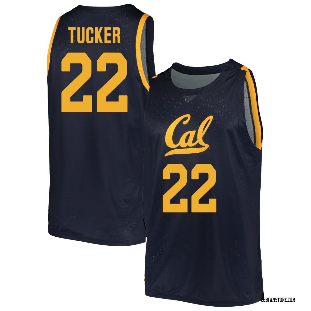 Men's Christian Tucker California Golden Bears Replica Cal Basketball Jersey - Navy