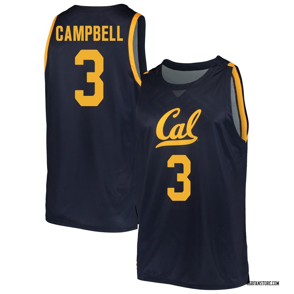 Men's DJ Campbell California Golden Bears Replica Cal Basketball Jersey - Navy