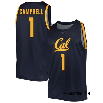 Men's DeJuan Campbell California Golden Bears Replica Cal Basketball Jersey - Navy