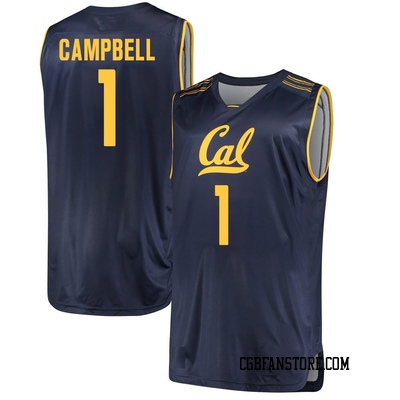 Men's DeJuan Campbell California Golden Bears Replica Cal Performance Basketball Jersey - Navy
