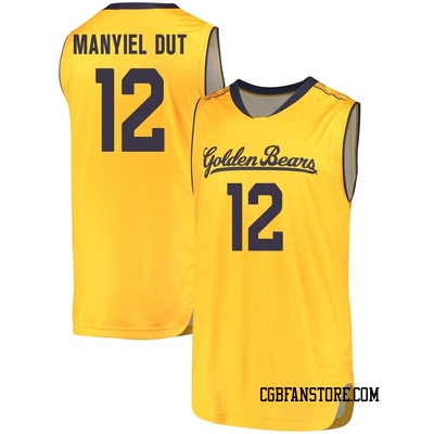 Men's Dhiaukuei Manyiel Dut California Golden Bears Replica Cal Performance Basketball Jersey - Gold