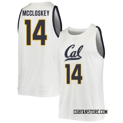 Men's Jack McCloskey California Golden Bears Replica Cal Basketball Jersey - White