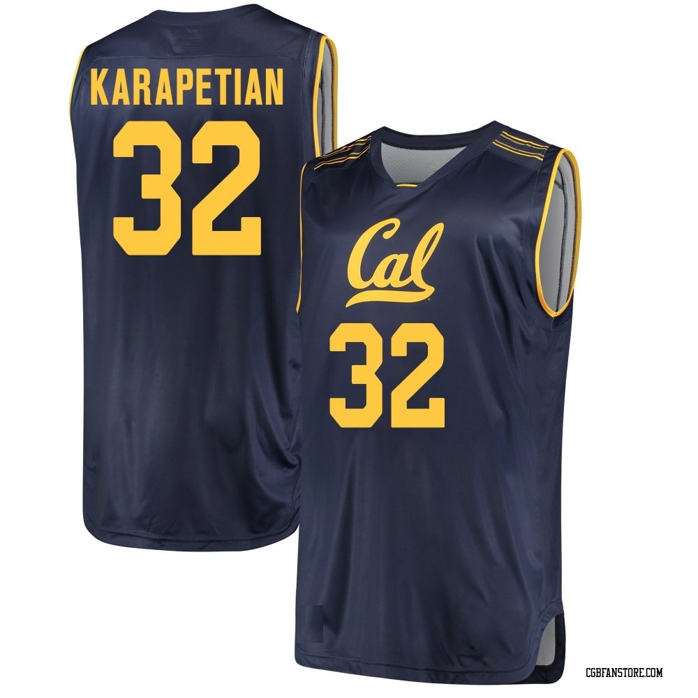 Men's Jayden Karapetian California Golden Bears Replica Cal Performance Basketball Jersey - Navy
