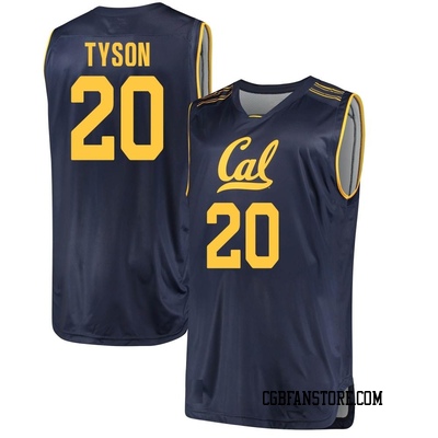 Men's Jaylon Tyson California Golden Bears Replica Cal Performance Basketball Jersey - Navy
