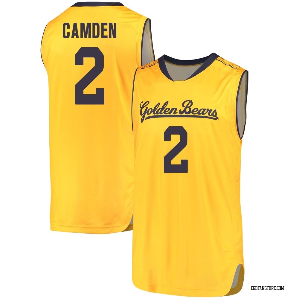 Men's John Camden California Golden Bears Replica Cal Performance Basketball Jersey - Gold