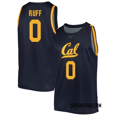 Men's Jovani Ruff California Golden Bears Replica Cal Basketball Jersey - Navy