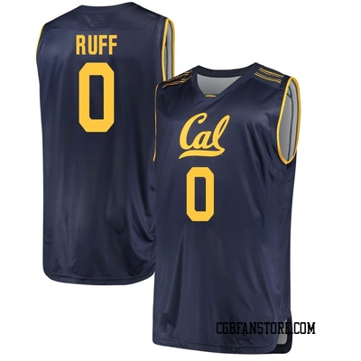 Men's Jovani Ruff California Golden Bears Replica Cal Performance Basketball Jersey - Navy
