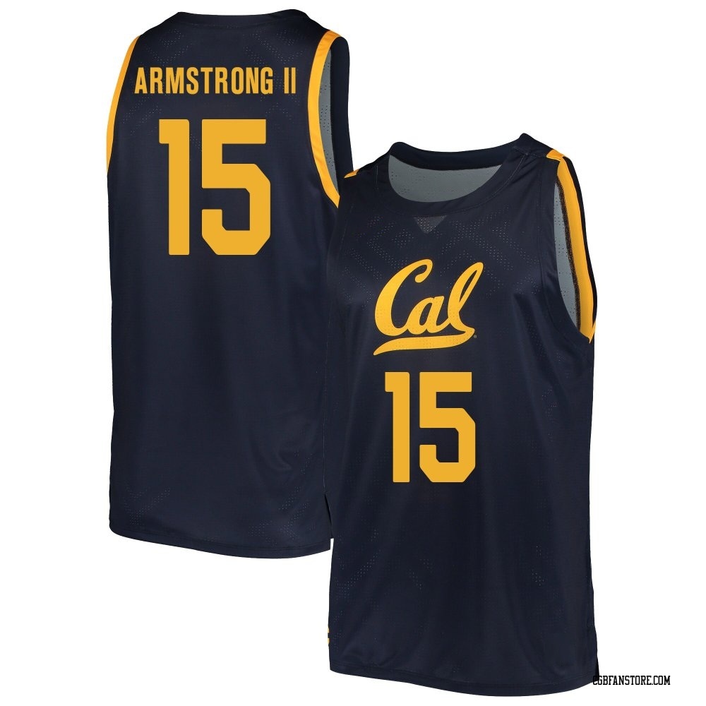 Men's Kevin Armstrong II California Golden Bears Replica Cal Basketball Jersey - Navy
