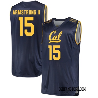 Men's Kevin Armstrong II California Golden Bears Replica Cal Performance Basketball Jersey - Navy