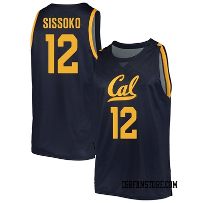 Men's Mady Sissoko California Golden Bears Replica Cal Basketball Jersey - Navy
