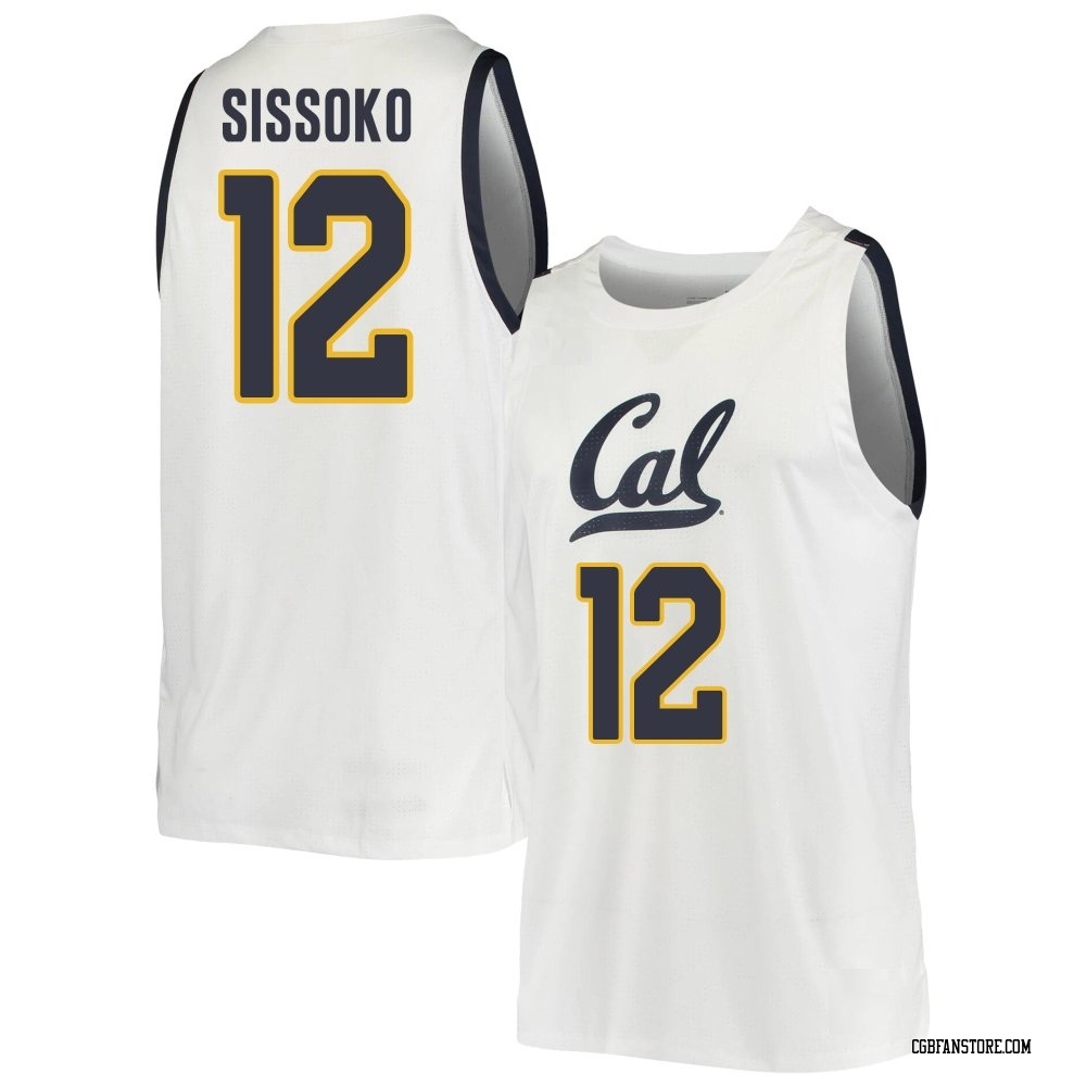 Men's Mady Sissoko California Golden Bears Replica Cal Basketball Jersey - White