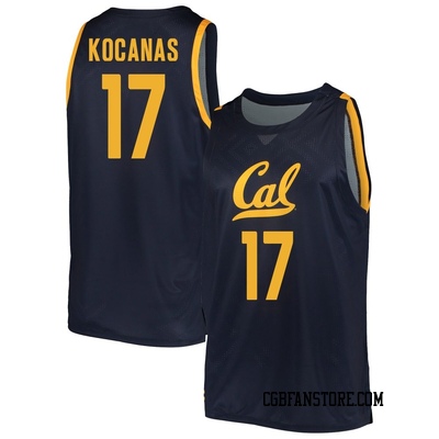 Men's Mantas Kocanas California Golden Bears Replica Cal Basketball Jersey - Navy