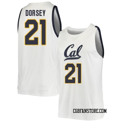 Men's Nolan Dorsey California Golden Bears Replica Cal Basketball Jersey - White