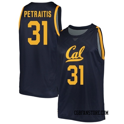 Men's Rytis Petraitis California Golden Bears Replica Cal Basketball Jersey - Navy