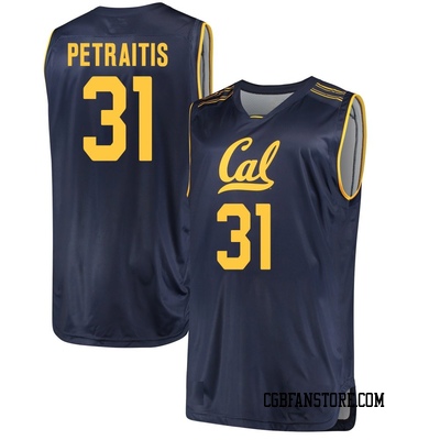 Men's Rytis Petraitis California Golden Bears Replica Cal Performance Basketball Jersey - Navy