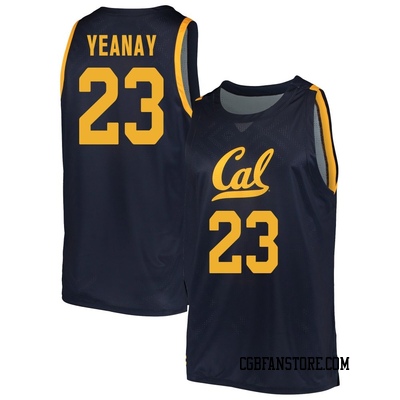 Men's Sammie Yeanay California Golden Bears Replica Cal Basketball Jersey - Navy