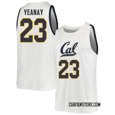 Men's Sammie Yeanay California Golden Bears Replica Cal Basketball Jersey - White