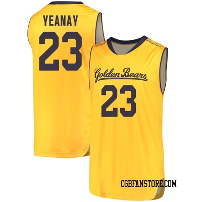 Men's Sammie Yeanay California Golden Bears Replica Cal Performance Basketball Jersey - Gold