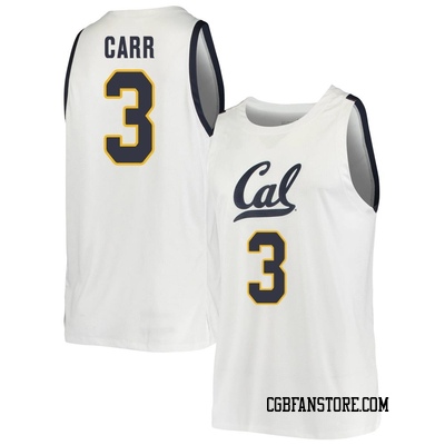 Men's Semetri Carr California Golden Bears Replica Cal Basketball Jersey - White