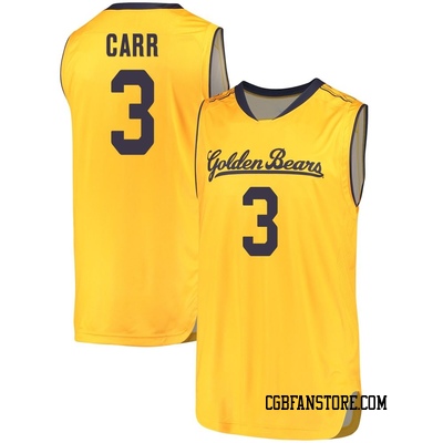 Men's Semetri Carr California Golden Bears Replica Cal Performance Basketball Jersey - Gold