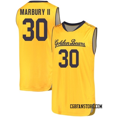 Men's Stephon Marbury II California Golden Bears Replica Cal Performance Basketball Jersey - Gold