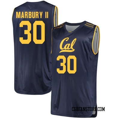 Men's Stephon Marbury II California Golden Bears Replica Cal Performance Basketball Jersey - Navy