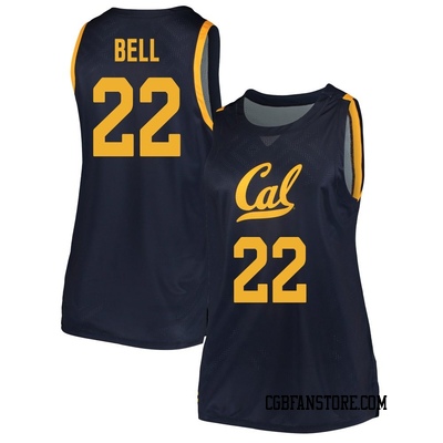 Women's Chris Bell California Golden Bears Replica Cal Basketball Jersey - Navy
