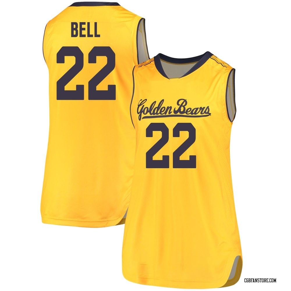 Women's Chris Bell California Golden Bears Replica Cal Performance Basketball Jersey - Gold