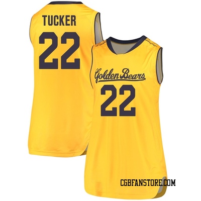 Women's Christian Tucker California Golden Bears Replica Cal Performance Basketball Jersey - Gold