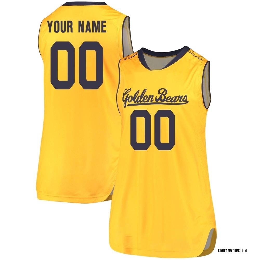 Women's Custom California Golden Bears Replica Cal Performance Basketball Jersey - Gold