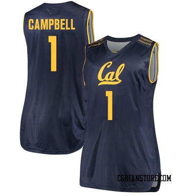 Women's DeJuan Campbell California Golden Bears Replica Cal Performance Basketball Jersey - Navy