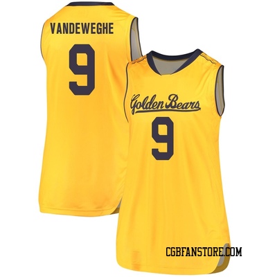 Women's Hugh Vandeweghe California Golden Bears Replica Cal Performance Basketball Jersey - Gold