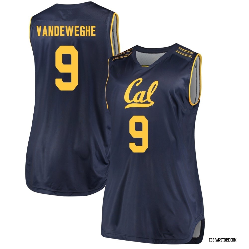 Women's Hugh Vandeweghe California Golden Bears Replica Cal Performance Basketball Jersey - Navy