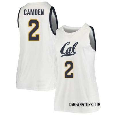 Women's John Camden California Golden Bears Replica Cal Basketball Jersey - White
