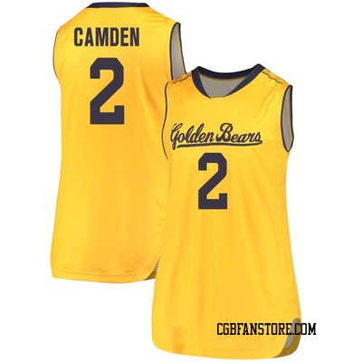 Women's John Camden California Golden Bears Replica Cal Performance Basketball Jersey - Gold