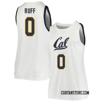 Women's Jovani Ruff California Golden Bears Replica Cal Basketball Jersey - White