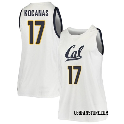 Women's Mantas Kocanas California Golden Bears Replica Cal Basketball Jersey - White