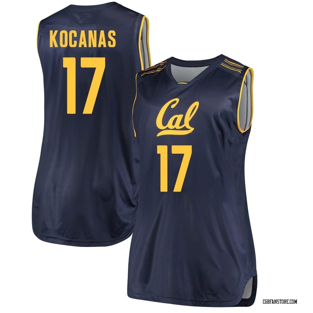 Women's Mantas Kocanas California Golden Bears Replica Cal Performance Basketball Jersey - Navy