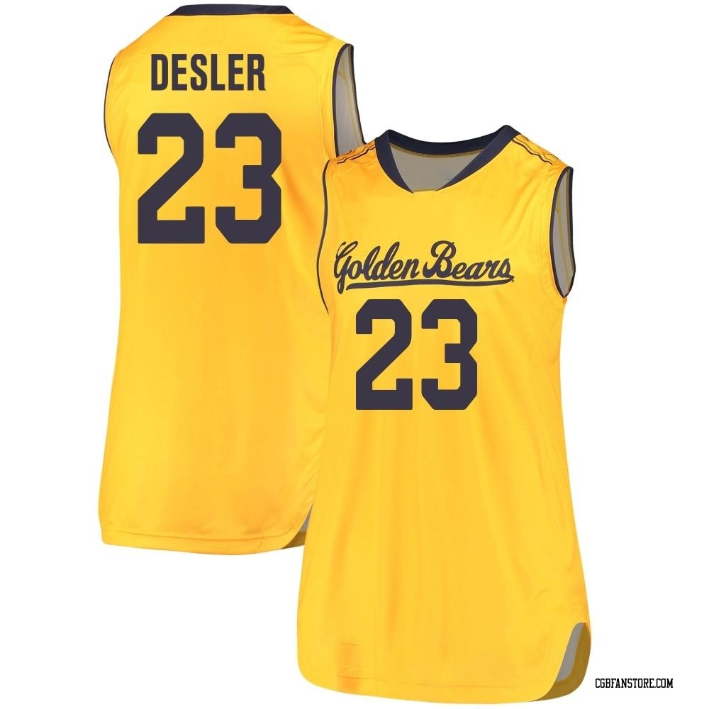 Women's Matt Desler California Golden Bears Replica Cal Performance Basketball Jersey - Gold