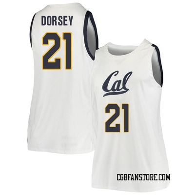 Women's Nolan Dorsey California Golden Bears Replica Cal Basketball Jersey - White