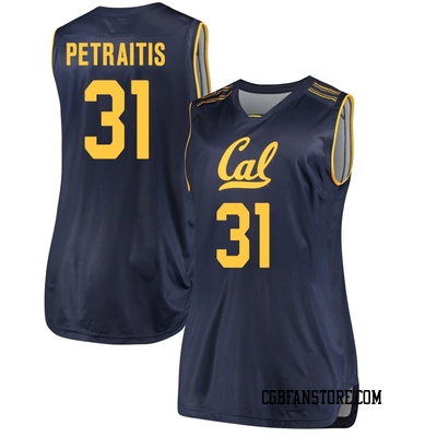 Women's Rytis Petraitis California Golden Bears Replica Cal Performance Basketball Jersey - Navy